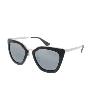 PRADA NWT Authentic Sunglasses Grey Gradient & Silver Frame w/ Grey